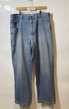 Load image into Gallery viewer, Brooklyn Jeans Co. Mens Blue Denim 5-Pocket Design Wide-Leg Jeans Size 38