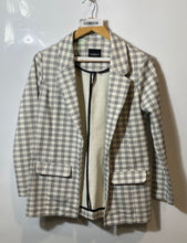 Load image into Gallery viewer, Liverpool Womens Multicolor Plaid Long Sleeve Pockets Open Front Blazer Size M