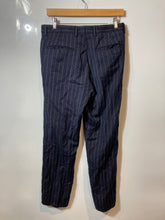 Load image into Gallery viewer, Authentic Dolce & Gabbana Mens Blue White Striped Dress Pants Size EUR 46