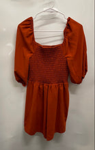 Load image into Gallery viewer, BCBGeneration Womens Rust Short Sleeve Smocked Bodice One-Piece Romper Size M