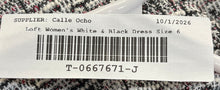 Load image into Gallery viewer, Loft Womens White Black Sleeveless Raw Crew Neck Back-Zip Mini Dress Size 6