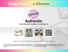 Load image into Gallery viewer, Authentic Tory Burch Womens Hank White Sneakers Shoes Size 7.5M Stained Damaged