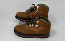 Load image into Gallery viewer, Timberland Boys Euro Hiker A61UB Brown Round Toe Lace-Up Ankle Boots Size 4