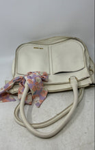 Load image into Gallery viewer, Steve Madden Womens White Inner Pockets Floral Scarf Zipper Shoulder Bag