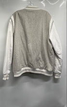 Load image into Gallery viewer, Sean John Mens White And Gray Heather Long Sleeve Bomber Jacket Size XL