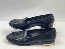 Load image into Gallery viewer, Authentic Tory Burch Womens Black Slip-On Loafer Shoes Size 5.5M Damaged