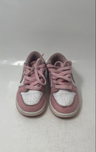 Load image into Gallery viewer, Nike Kids Dunk Low White Pink Low Top Lace-Up Sneaker Shoes Size 12C