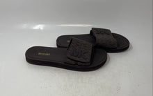 Load image into Gallery viewer, Michael Kors Womens Palmer Brown Monogram Print Slip-On Slide Sandals Size 6 M