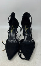 Load image into Gallery viewer, Lulus Womens Marie Black Pointed Toe Stiletto Gladiator Heels Size 8