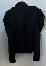 Load image into Gallery viewer, Zara Womens Black Long Sleeve Belted Full-Zip Jacket Size L
