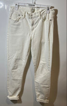 Load image into Gallery viewer, J.Crew Womens Toothpick White 8" Button Front Belt Loops Skinny Jeans Size 29T
