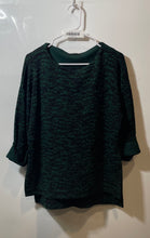 Load image into Gallery viewer, Purificacion Garcia Womens Green Black 3/4 Sleeve Pullover Sweatshirt Size M