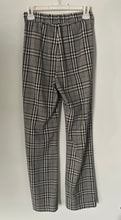 Load image into Gallery viewer, Express Womens Black White Plaid Wide Leg Super High Rise Trouser Pants Size XXS