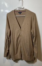 Load image into Gallery viewer, Tommy Hilfiger Womens Brown Cotton V-Neck Long Sleeve Cardigan Sweater Size XXL