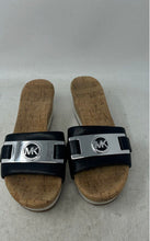 Load image into Gallery viewer, Michael Kors Womens Black Brown & White Slip-On Platform Sandals Size 7M