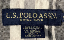 Load image into Gallery viewer, US Polo Assn. Mens Gray Long Sleeve Collared Slim Fit Button-Up Shirt Size S