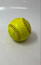 Load image into Gallery viewer, Rawlings Dream Seam Official Fast Pitch Yellow Red Signed Softball