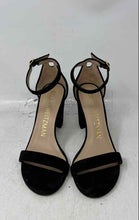 Load image into Gallery viewer, Stuart Weitzman Womens Nudistcurve 75 Black Open Toe Ankle Strap Sandals Size 5