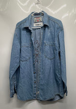 Load image into Gallery viewer, Milano Bay Mens Blue Cotton Long Sleeve Regular Fit Button-Up Shirt Size M