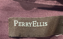 Load image into Gallery viewer, Perry Ellis Mens Burgundy Cotton Long Sleeve Collared Button-Up Shirt Size XL