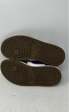 Load image into Gallery viewer, Nike Mens Air Jordan 1 Low 553558-215 White Brown Purple Sneakers Shoes Sz 10.5