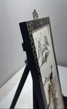 Load image into Gallery viewer, Asian Style With A Geisha Black Lacquer Edge & Decorative Background Wall Panel
