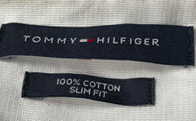 Load image into Gallery viewer, Tommy Hilfiger Mens White Cotton Long Sleeve Slim Fit Dress Shirt Sz XL 17-17.5