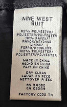 Load image into Gallery viewer, Nine West Womens Black Flat Front Slash Pockets Wide-Leg Dress Pants Size 10