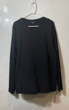Load image into Gallery viewer, Banana Republic Mens Black Long Sleeve Round Neck Pullover T-Shirt Size 2XL