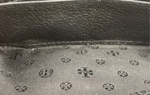 Load image into Gallery viewer, Authentic Tory Burch Womens Black Leather Zip-Around Wallet Stained