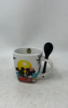 Load image into Gallery viewer, Jerry Leigh Disney Mickey & Minnie Mouse Sunset Gazers Ceramic Mug With Spoon