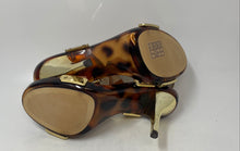 Load image into Gallery viewer, Michael Kors Womens Brown Leather Open Toe Stiletto Ankle Strap Heels Size 8 1/2