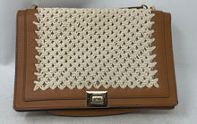 Load image into Gallery viewer, I.N.C. International Concepts Womens Brown Gold Inner Pockets Shoulder Bag