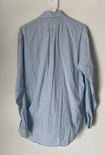 Load image into Gallery viewer, Brooks Brothers Regent Mens Light Blue Plaid Cotton Button-Up Shirt Size M