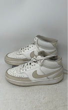 Load image into Gallery viewer, Nike Womens Court Vision Mid CD5436-106 White Brown Leather Sneaker Shoes Size 7