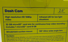 Load image into Gallery viewer, Onn. Drive 2.6" Display Screen 8 GB Micro SD Card Dash Camera Not Tested