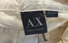 Load image into Gallery viewer, Armani Exchange Mens Ivory Denim Dark Wash Pockets Skinny Leg Jeans Size 32