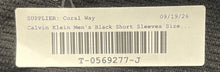 Load image into Gallery viewer, Calvin Klein Mens Black Short Sleeve Button Front Collared Polo Shirt Size 2XL