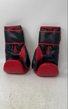 Load image into Gallery viewer, CKO Unisex Red Black Leather Adjustable Velcro Kickboxing Gloves 12oz In Bag