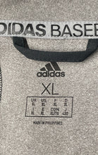 Load image into Gallery viewer, Adidas Mens Black Short Raglan Sleeve 1/4 Zip Baseball T-Shirt Size XL