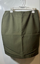 Load image into Gallery viewer, New York & Company Womens Green Flat Front Regular Fit Short Mini Skirt Size 12