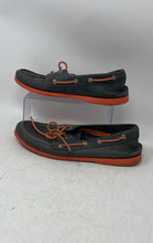Load image into Gallery viewer, Sperry Top-Sider Mens Orange Black Leather Moc Toe Lace-Up Boat Shoes Size 10M