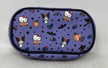 Load image into Gallery viewer, Sanrio Womens Purple Hello Kitty & Kuromi Halloween Travel Makeup Pouch Bag