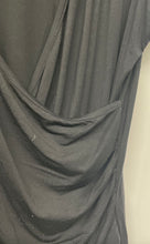 Load image into Gallery viewer, Guberry Womens Black Sleeveless Ruched Surplice V-Neck Blouse Top Size Large