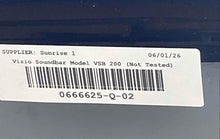 Load image into Gallery viewer, Vizio VSB200 Black Wireless Portable Sound Bar Speaker System Not Tested