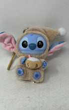 Load image into Gallery viewer, Disney Miniso Doll Stitch Eat Something Before Sleep Plush keychain With Hat