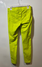 Load image into Gallery viewer, 2b Bebe Womens Green Stretch Denim Pockets Skinny Leg Jeans Size 27