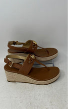 Load image into Gallery viewer, Michael Kors Womens Brown Beige Wedge Platform Sandals Size 6.5M