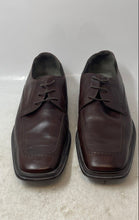Load image into Gallery viewer, Kenneth Cole Mens Brown Leather Lace-Up Square Toe Derby Dress Shoes Size 13