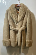 Load image into Gallery viewer, Prettylittlething Tall Womens Light Brown Long Sleeve Belted Coat Size 10